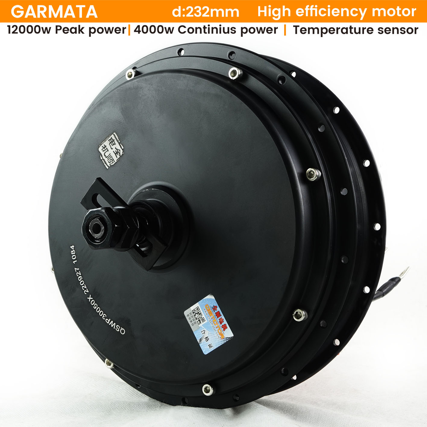 QS Bezszczotkowy silnik piasty – 72V 5000W Hub Motor Kit recenzja i cena